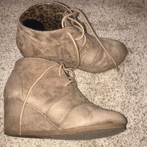 Wedge booties